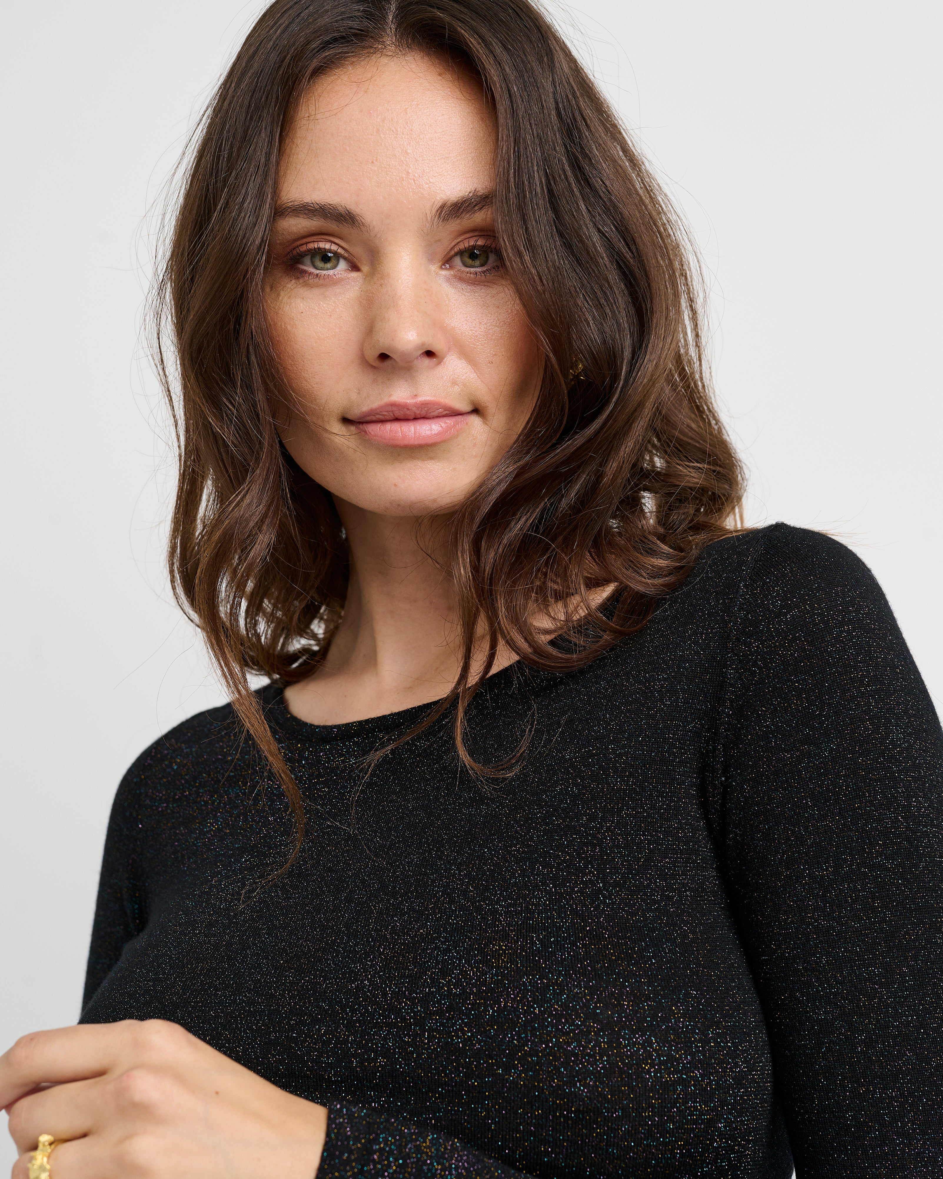 CRIndie glitter merino bluse